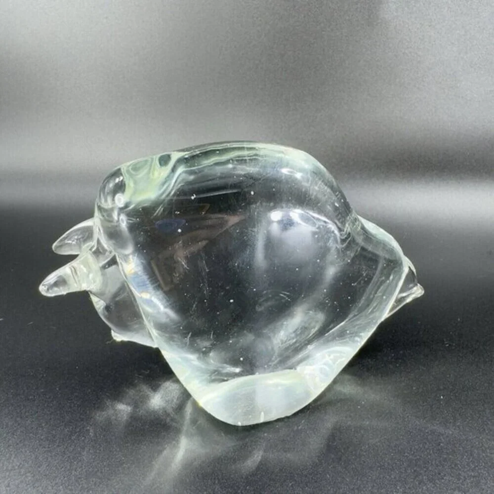 1980s Vintage Venetian Murano Bull Cow Figurine Paperweight‎ Glass Decor VTG